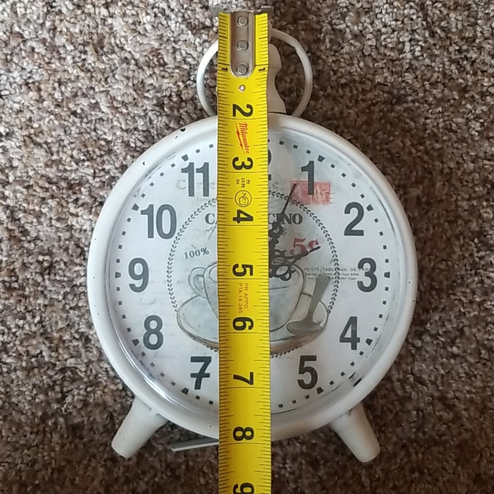 White Table Clock - Picture 5 of 7